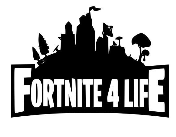 Fortnite '4 Life' Sticker