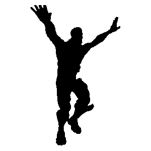 Fortnite Character Silhouette Sticker