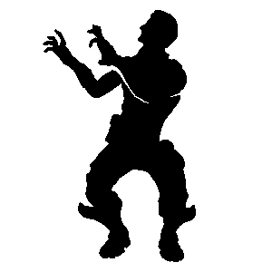 Fortnite Character Silhouette Sticker