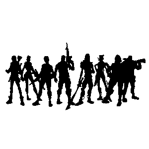 Fortnite Character Silhouette Sticker