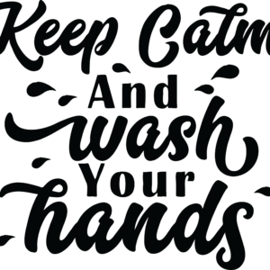 'Keep calm and wash your hands' Sticker